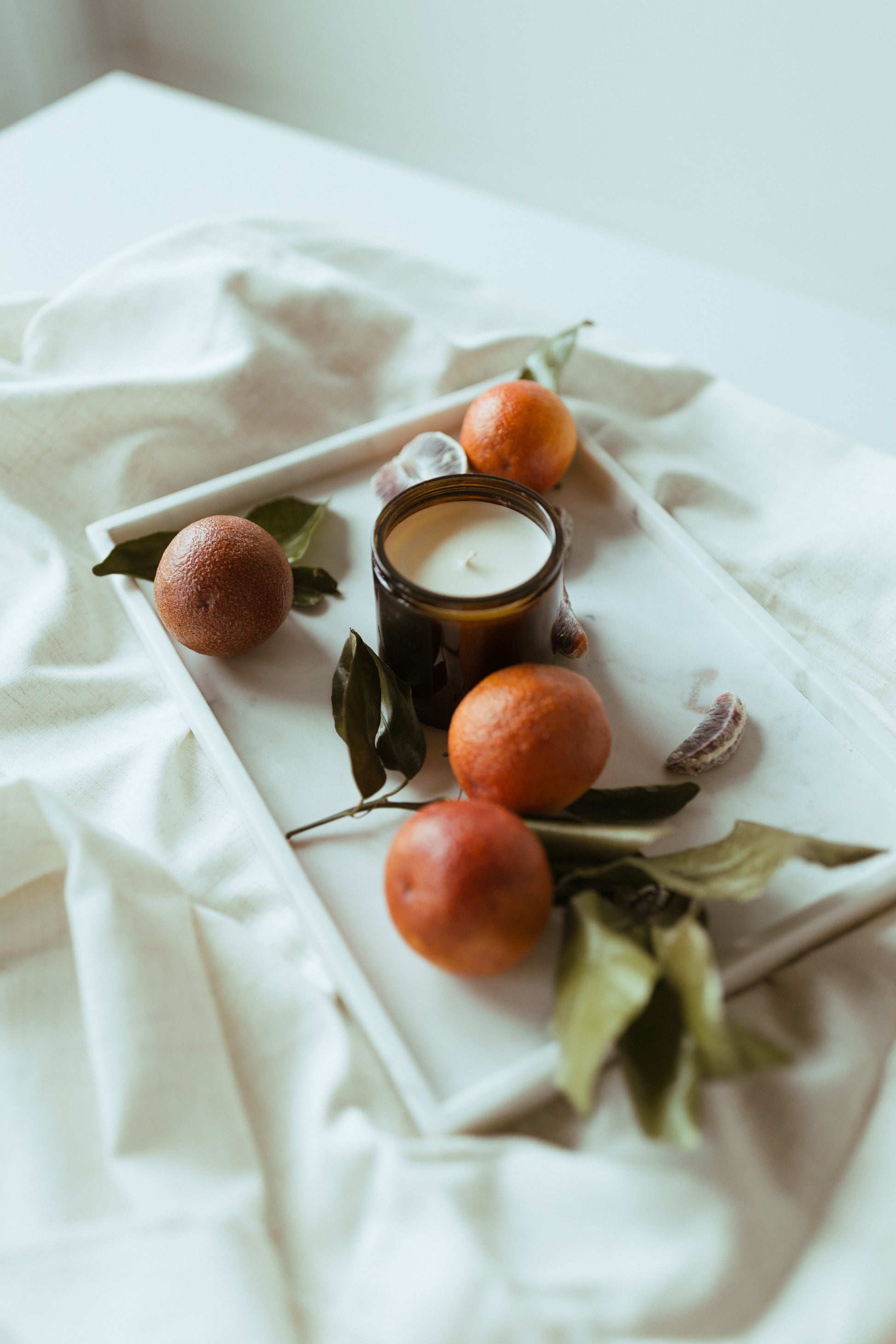 Blood Orange & Basil Candle Scent